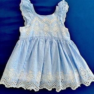 Baby Gap stripe eyelet dress (18-24m)
